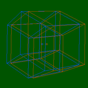 Stereoscopic Animated Hypercube